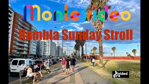 Sunday Summer Stroll along the Montevideo Rambla, Montevideo, Uruguay