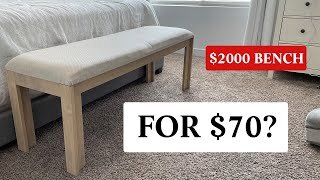 How to Make a DIY Cheap Modern Bench