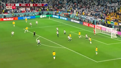 Argentina Vs Australia = 2 - 1