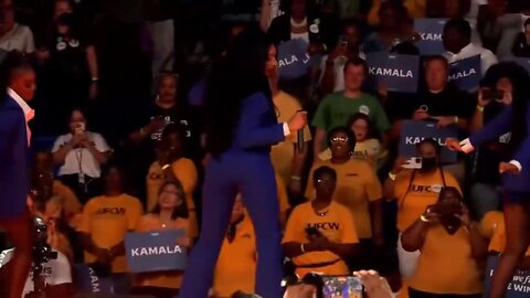 Harris brought twerking to her first presidential campaign rally in Atlanta