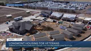 Veterans Community Project in Longmont cutting ribbon on community center