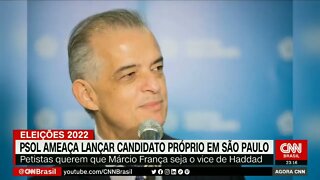 PSOL ameaça lançar candidato próprio se acordo com PT for descumprido em SP | @SHORTS CNN