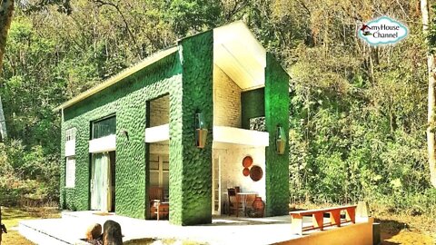 Bela Construção com Design de Interiores Rústico na Reserva do Ribeirão