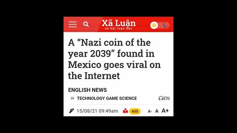 A Nazi Coin From The Future Found In Mexico Paranormal News