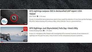 UFO Sightings Surpass 500, Feds Say - Here’s Why (Forbes)