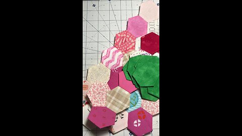 English Paper Piecing using interfacing instead of papers
