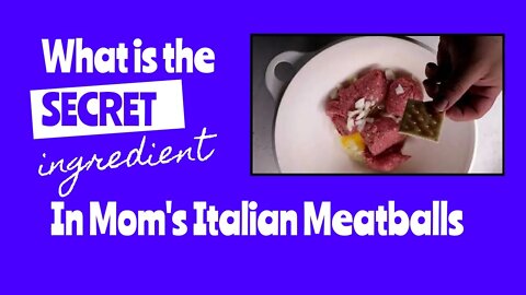 Mom's Italian Meatball Recipe Revealed | 2 Minute Recipes | Plus Bonus tips and Stories Afterwards