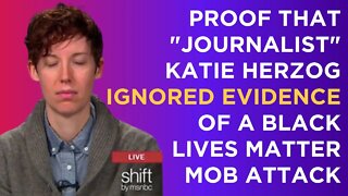 Proof that "journalist" Katie Herzog ignored video evidence of a black lives matter mob attacking me