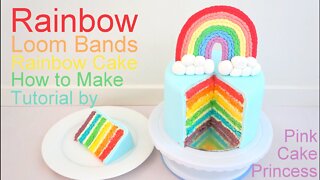 Copycat Recipes Rainbow Cake Recipe for a Loom Bands Party - How to Bake a Rainbow Cake Cook Recipe