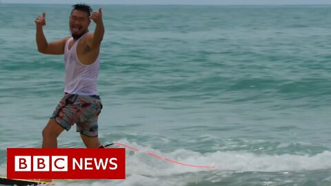 China's coronavirus-fuelled surfing boom - BBC News