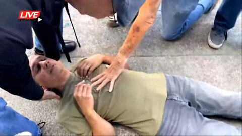 STREET PREACHER KNOCKED OUT BY A DEMON POSSESSED MAN