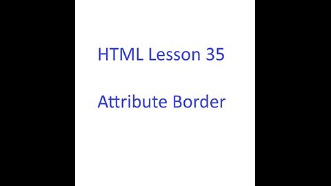 HTML Lesson 35