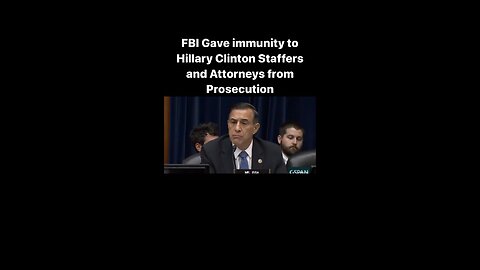 Flashback from 2016: FBI issued immunity to Hillary Clinton Staffers and Attorneys