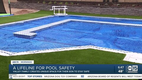 East Valley family wins rare Golden Safety Net Ticket Award for pool safety net