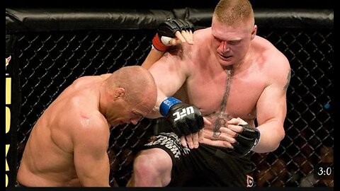 Brock Lesnar knock out Randy couter UFC 91