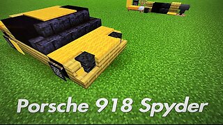 Minecraft Tutorial - Porsche 918 Spyder - how to make a car in Minecraft