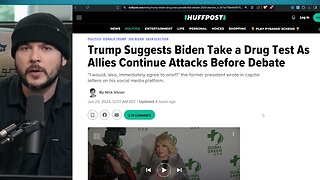 Democrats LOSE IT After Trump Calls For DRUG TESTING Biden Before Debate, Says Biden Needs UPPERS