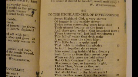 To The Highland Girl Of Inversneyde - W. Wordsworth