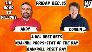 4 NFL Best Bets + NBA/NHL Props + Sleeper/Stat Of The Day, UFC Picks & Bankroll Reset Day