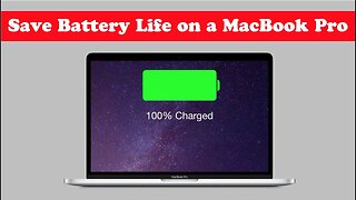 How to SAVE Battery Life On a MACBOOK PRO - Basic Tutorial | New