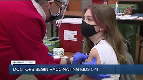 Vaccinations begin for kids 5 to 11