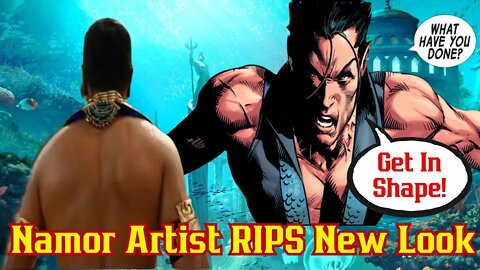 50 yr old Namor Artist Roasts Actor's Look In Wakanda Forever Trailer Footage! Shows His Own Back