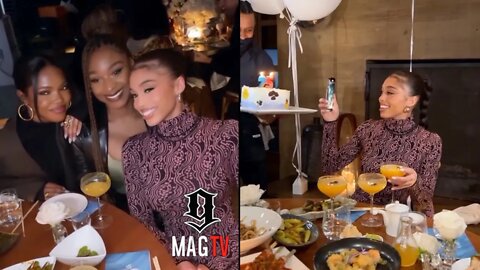 Lori Harvey's Friends Host Surprise Dinner For Her 25th B-Day! 🎉
