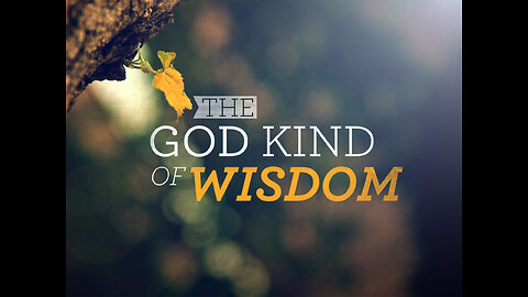 Seek Godly wisdom