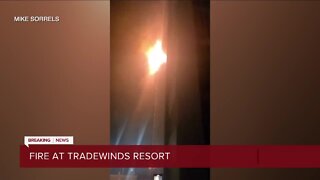 Fire at Tradewinds Resort leads to evacuation, displaces guests