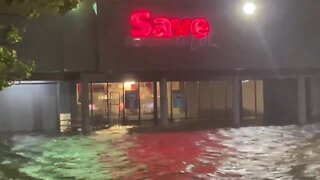 Major flooding on commercial street in Kissimmee, FL