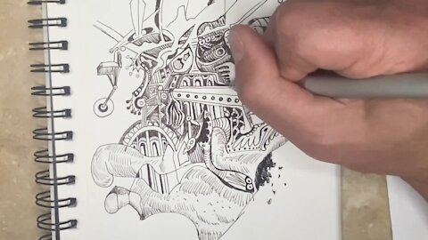 Ink Doodle #5 - Time Lapse