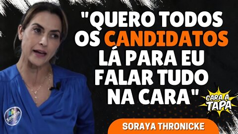 SORAYA THRONICKE CONTA QUE NOTOU FALSAS BRIGAS ENTRE CANDIDATOS A PRESIDÊNCIA