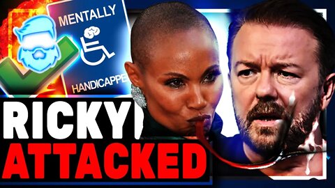 Ricky Gervais BACKLASH For ROASTING Will Smith & His Bald Wife Jada Pinkett Smith From Woke Tiktok