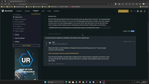 Proof of Fraudlent behavior by a Destiny Fan/ Fake ass Mod named SWAT