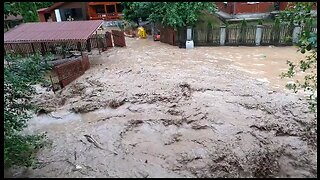 Big flood in western Romania