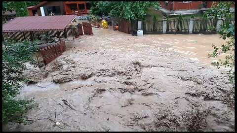 Big flood in western Romania