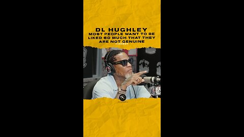 #dlhughley Most people want to be liked so much that they are not genuine. 🎥 @bigboysneighborhood