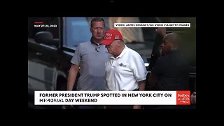 TRUMP❤️🥇VISIT’S NEW YORK CITY🌇ON MEMORIAL DAY WEEKEND💙🇺🇸🏛️⭐️🗽