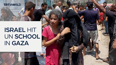 Israeli airstrike hits UN school in Gaza's Deir al-Balah| CN ✅