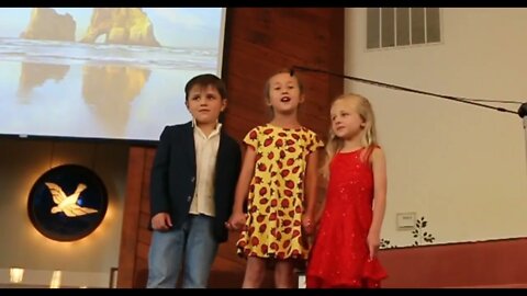 Penny, Cash & Paisley singing at church! 2nd time