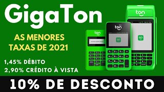 Comprar a sua GigaTon ou MegaTon é simples e rápido e com 10% de desconto fica melhor ainda!