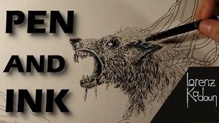 Cyber Werewolf - Pen And Ink [LORENZ KADOUN]