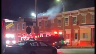 Four children injured in East Baltimore house fire