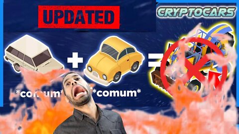 CUIDADO COM A FUSÃO NO CRYPTO CARS É PARA LIMITAR SEUS GANHOS AINDA MAIS (VAI PERDE DINHEIRO)