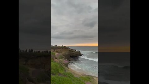 La Jolla Beach Cove after Sunset, #shorts version.