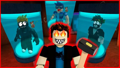 Marreta eles! Primeira vez jogando Roblox (Flee the facility - Momentos engraçados)