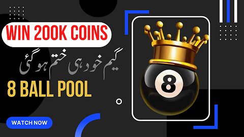 Win the Game 200k Coins | 8 Ball Poo |