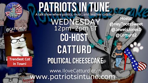 HOLIDAY PARTY VAX I.D. CHECK | CATTURD WEDNESDAY! Political Cheesecake | Patriots In Tune Show | Ep. #505 12/8/2021