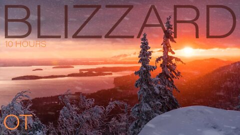 ISLAND BLIZZARD 3 | Howling wind and blowing snow for Relaxing| Studying| Sleep| Winter Ambience