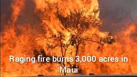 Raging fire burns 3,000 acres in Maui Maui fires update_ Latest on Hawaii destruction_ conditions